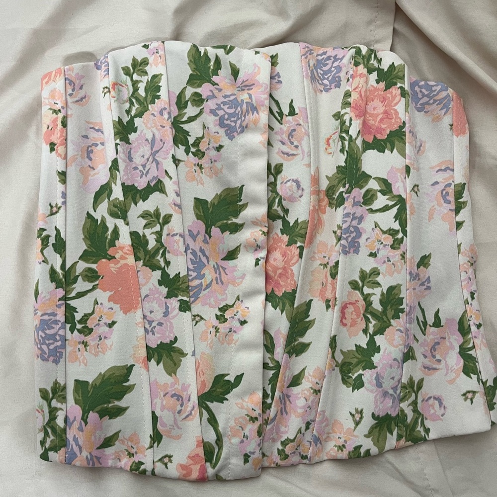 NWOT size small floral Zara corset